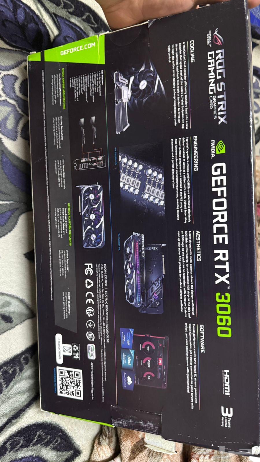 3060 graphics card, 12GB.64571423216898110