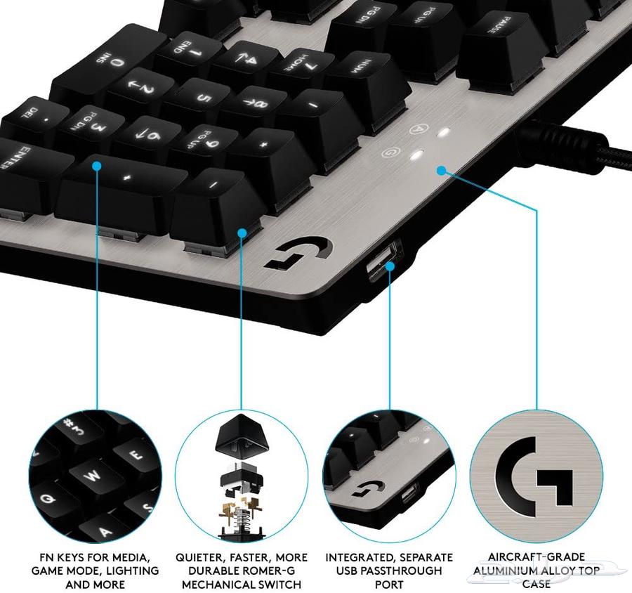 كيبورد ميكانيكي من لوجيتك Logitech Mechanical Keyboard G41364579211647874113