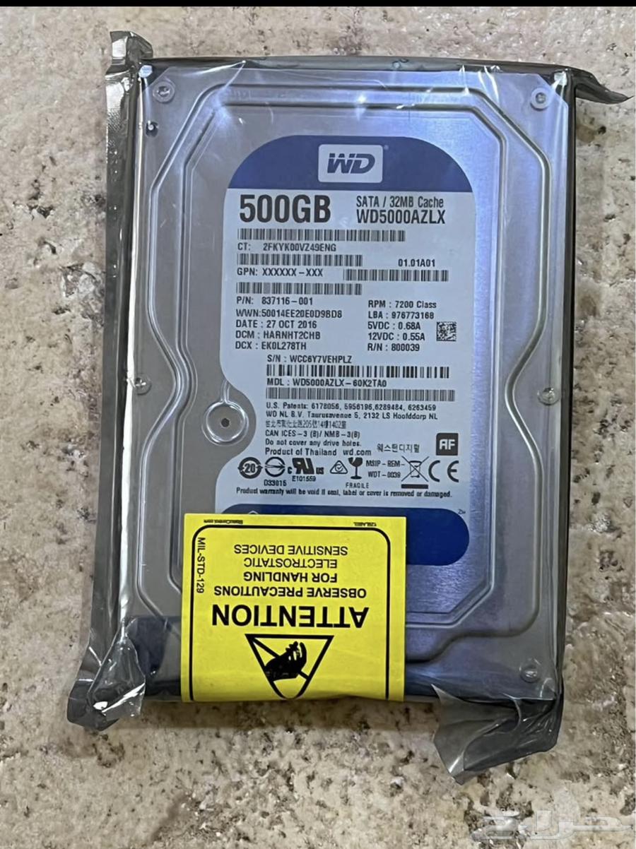 WD (WESTERN DIGITAL) HARD DRIVE 500GB (BRAND NEW)(جديد)64576924556674110