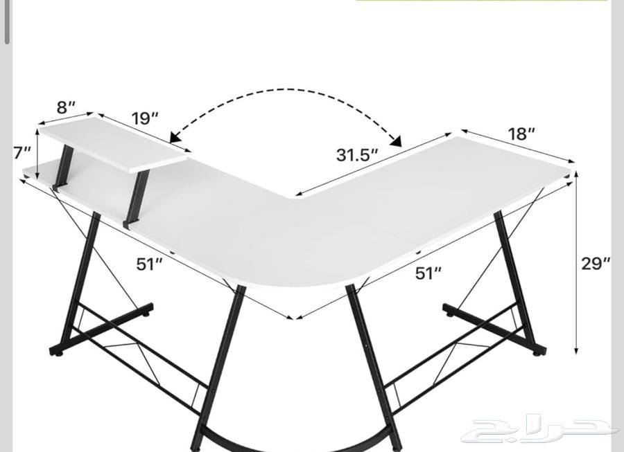 L-shaped PC table64572593380994110