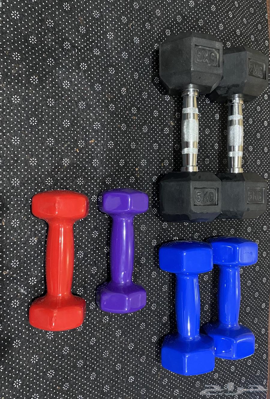 6 حبات دنابل أوزان مختلفة64579453938817110