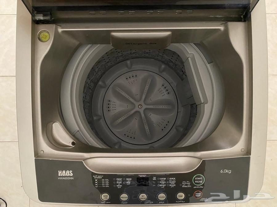 غساله اتوماتيك 6 كيلو ماركة هاس نظيفه وممتازه غسيل وتجفيف64575890750721111