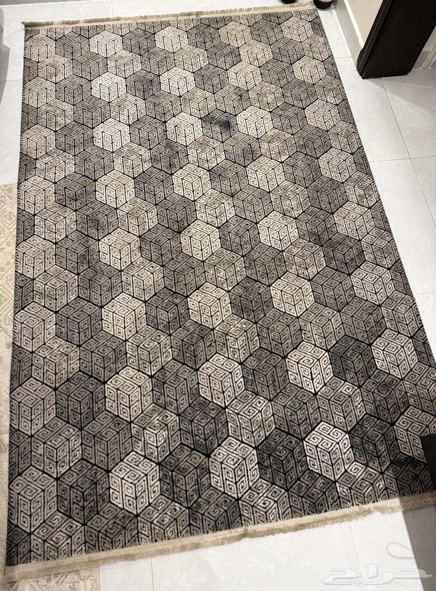 سجادة 2.00 1.40 نظيفة مع 3 طاولات خدمة64576087184387112