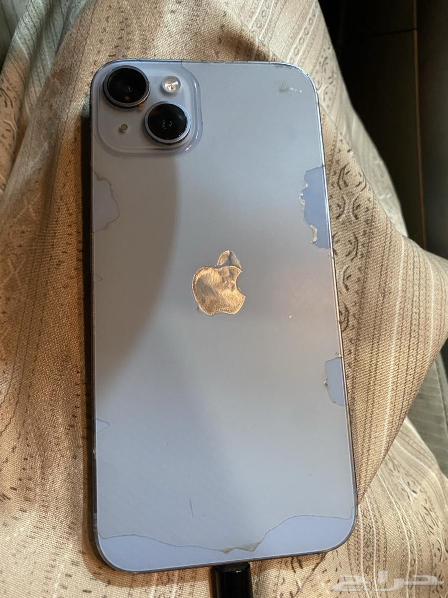 ايفون 14 بلس بطاريه 85 قيقا 256 بس يوجد ضربه الموضحه بصوره64577894178305110