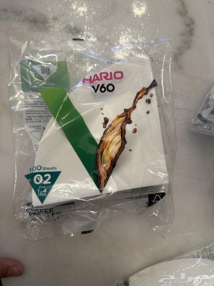 فلاتر قهوه v60بحالتها الاصليه64575918539395111