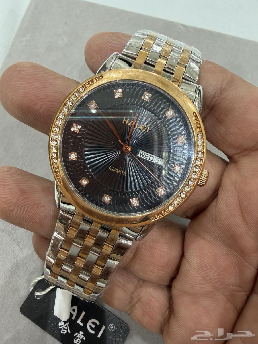 طقم ساعات ماركة هالي HALEI الجديدة رجالي ونسائي64572593372291113