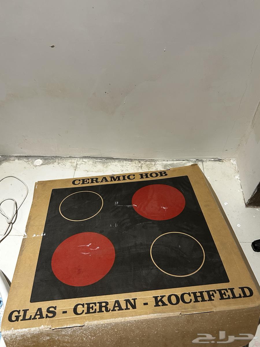 فرن سطح تيرم 58 سم 4 عيون كهرباء سيراميك أسود إيطالي TR64576645891586112