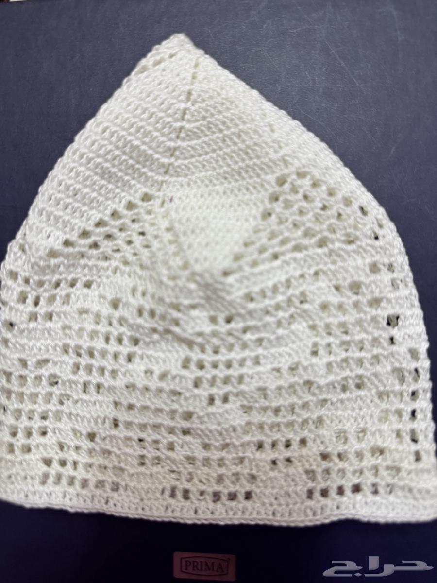 طاقية خليجية رجالية كروشية طاقية حق الصلاة64572229391234111