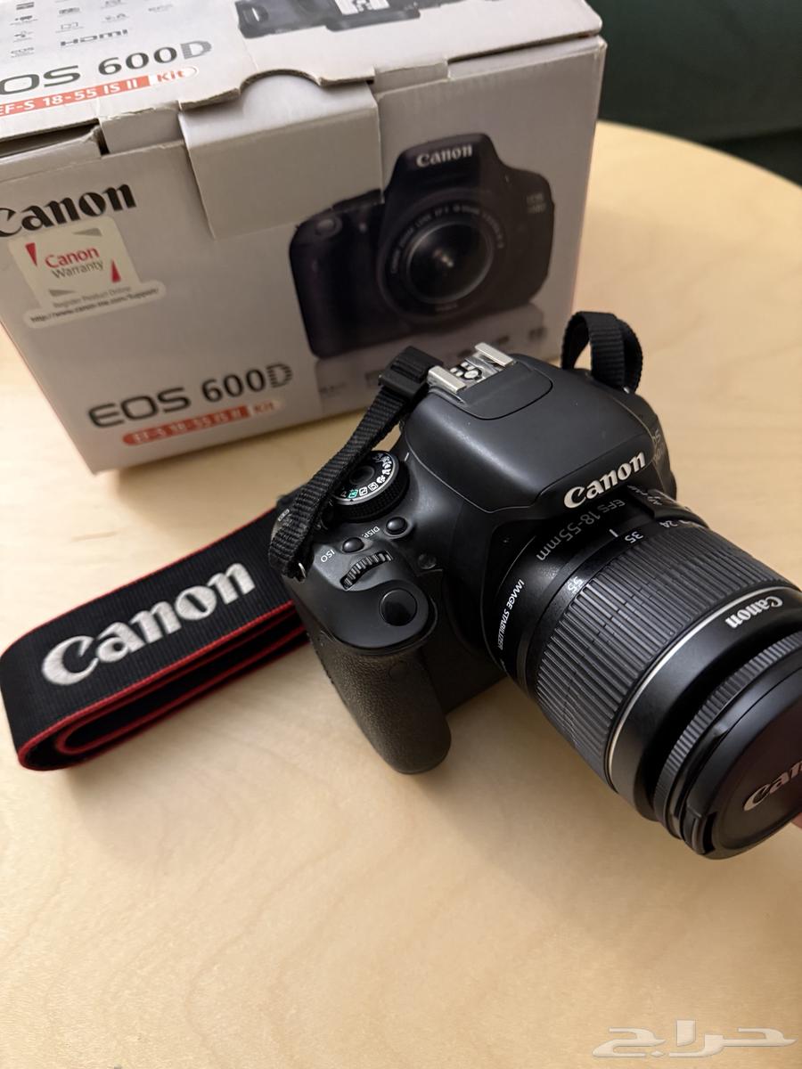 كاميرا كانون canon eos 600d مستعمل استعمال نظيف مع ملحقاتها64575321936257110