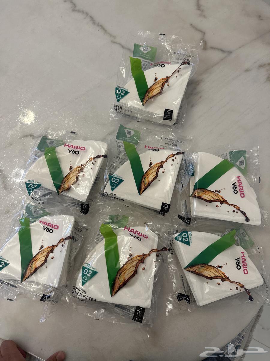 فلاتر قهوه v60بحالتها الاصليه64575918539395110
