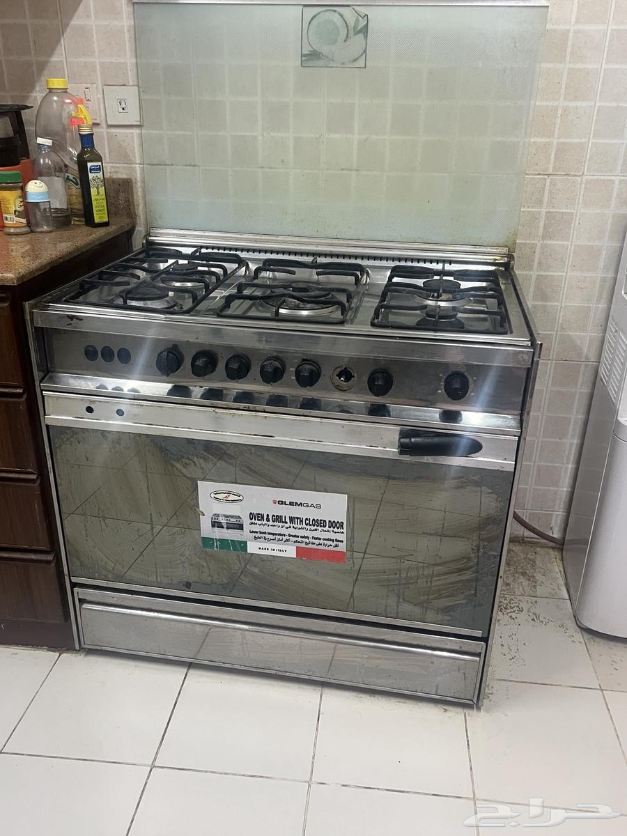 بوتجاز بفرن غاز كبير 5 شعلات جليم جاز Gleem Gas64578285030787111
