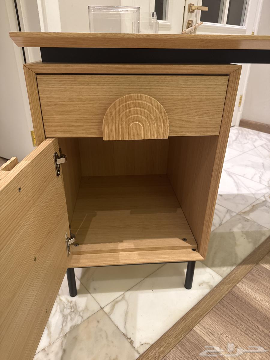 مكتب خشب مع درج ودولاب صغير64572083338113112