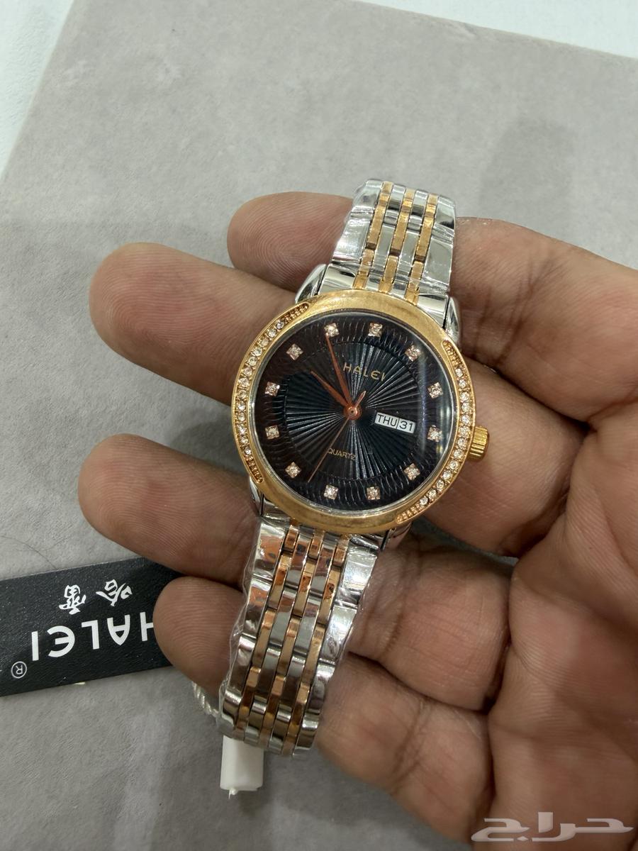 طقم ساعات ماركة هالي HALEI الجديدة رجالي ونسائي64572593372291114