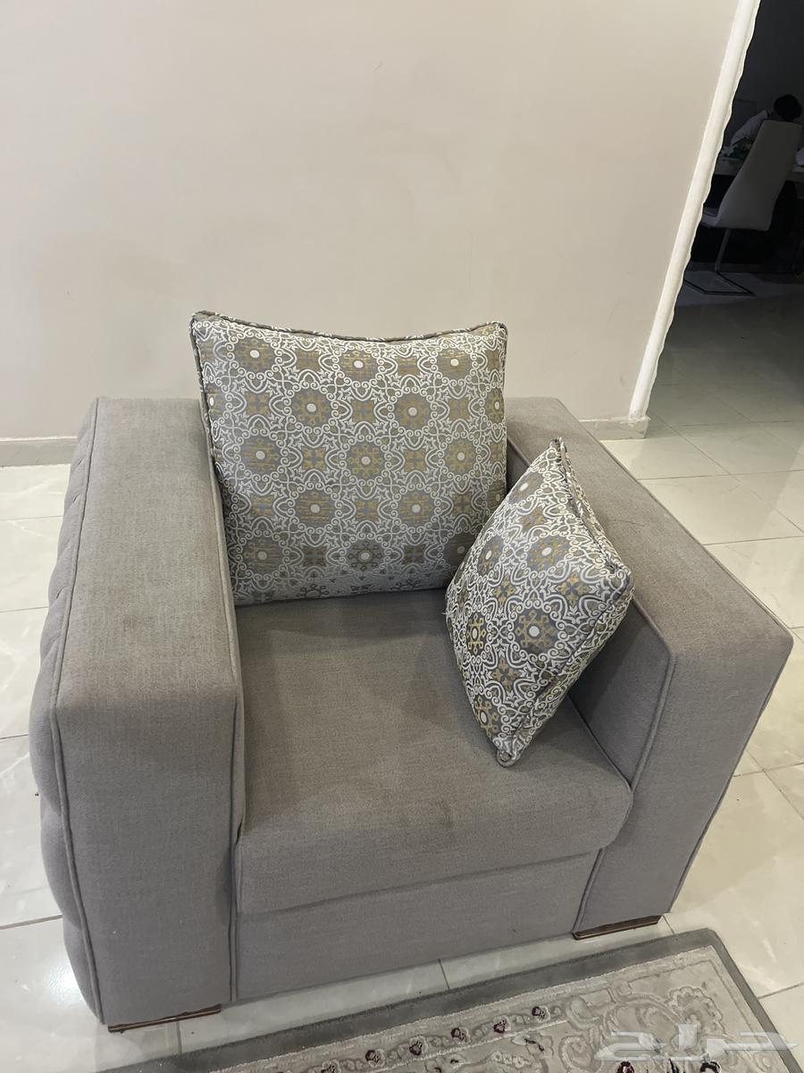 Sofa for sale, fabric woven, light gray color64572564671105114