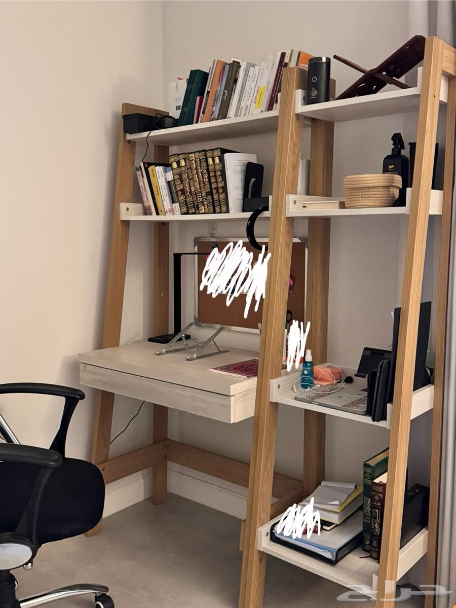 مكتب خشبي أنيق جودة واستخدام نظيف جد ا64572663965186110
