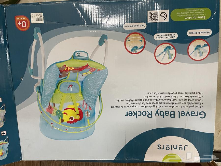 كرسي مواليد هزاز جديد لم يستخدم64578144987649110