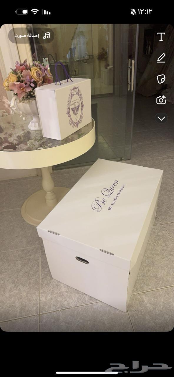 فستان زفاف من المصممه هدى هاشم للبيع مع ملحقاته64571533441923112