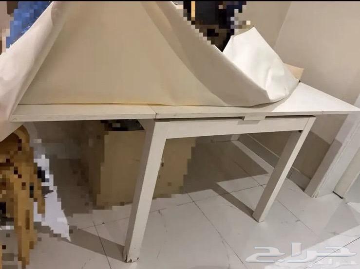 طاولة خشب بيضاء64577430208002113