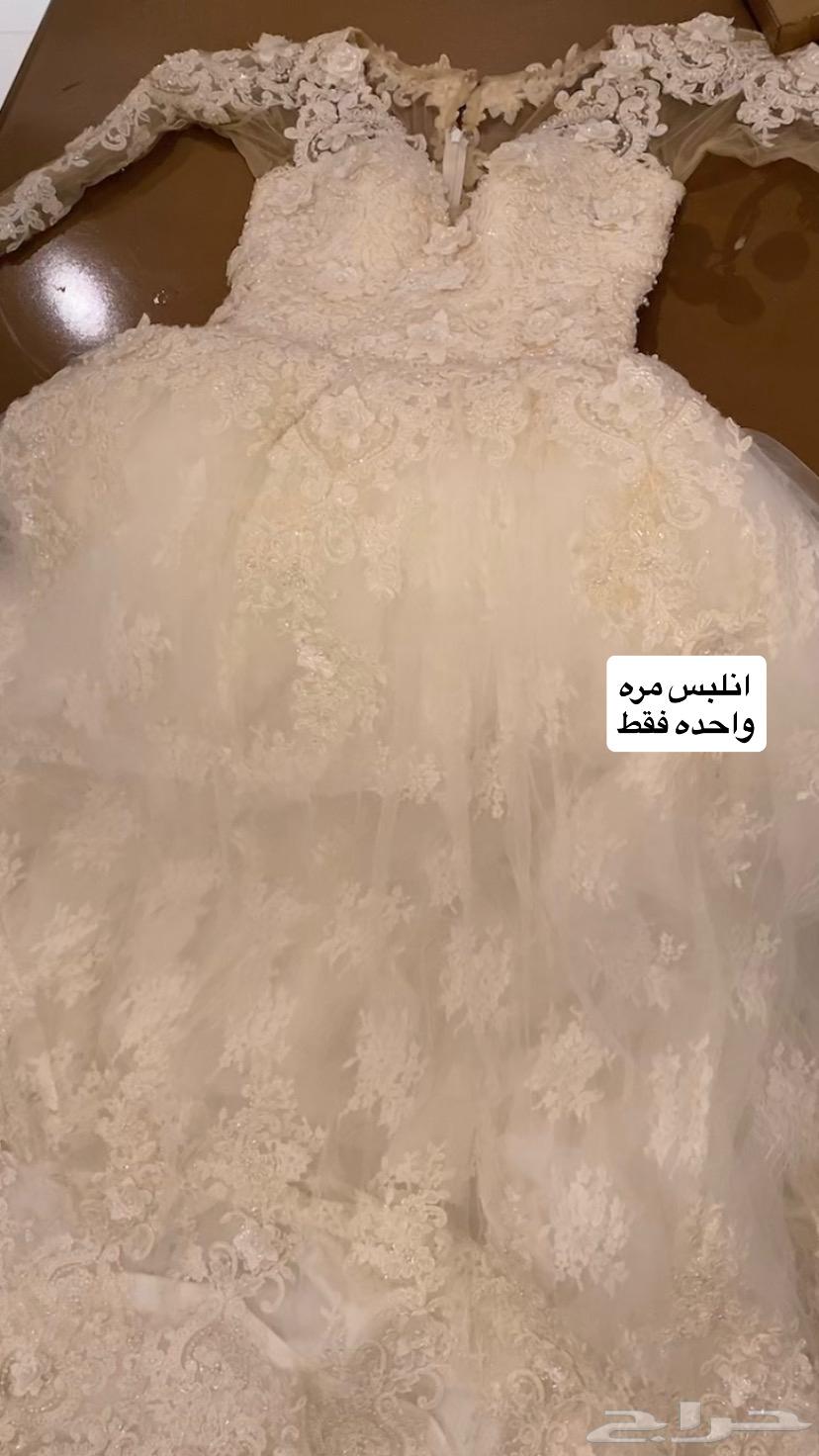 فستان زفاف للايجار او البيع جدا فخم64578923494145112