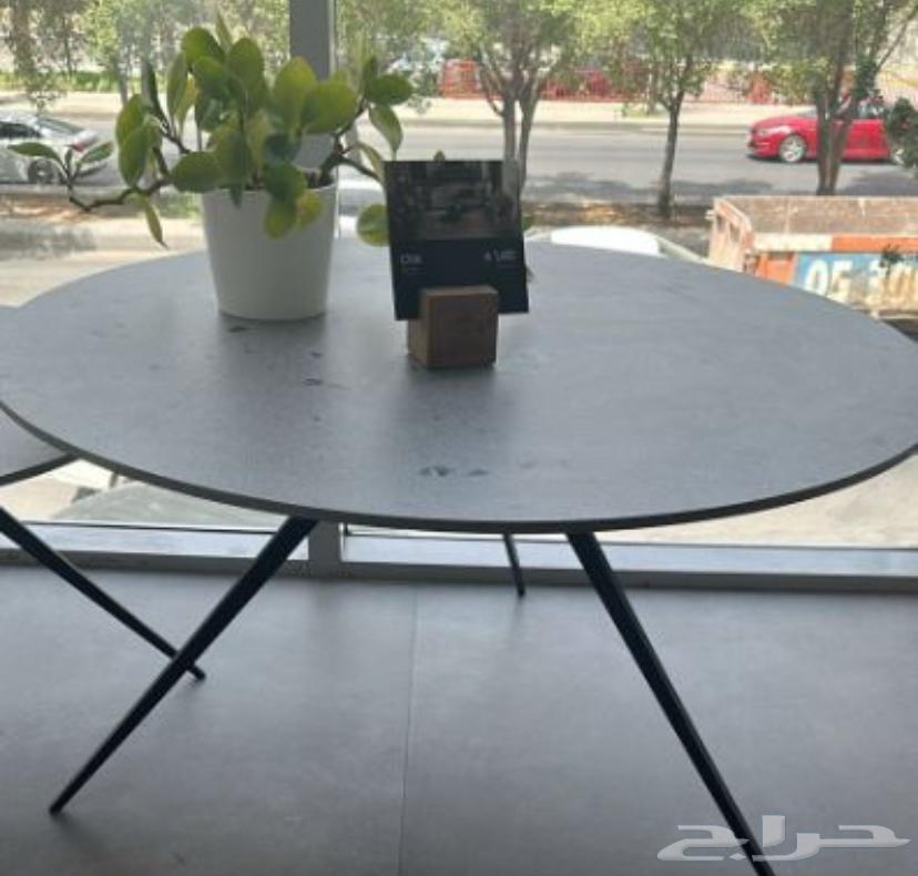 طاولة دائرية سيراميك فخمة جديدة64577810588290110