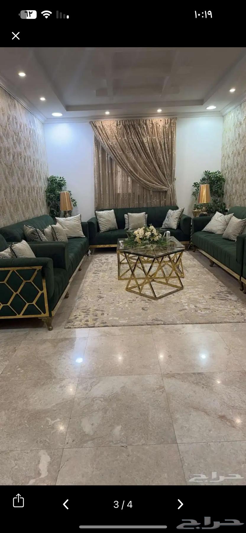 كنب جديد مع سجاد وطاوله64579197739011111