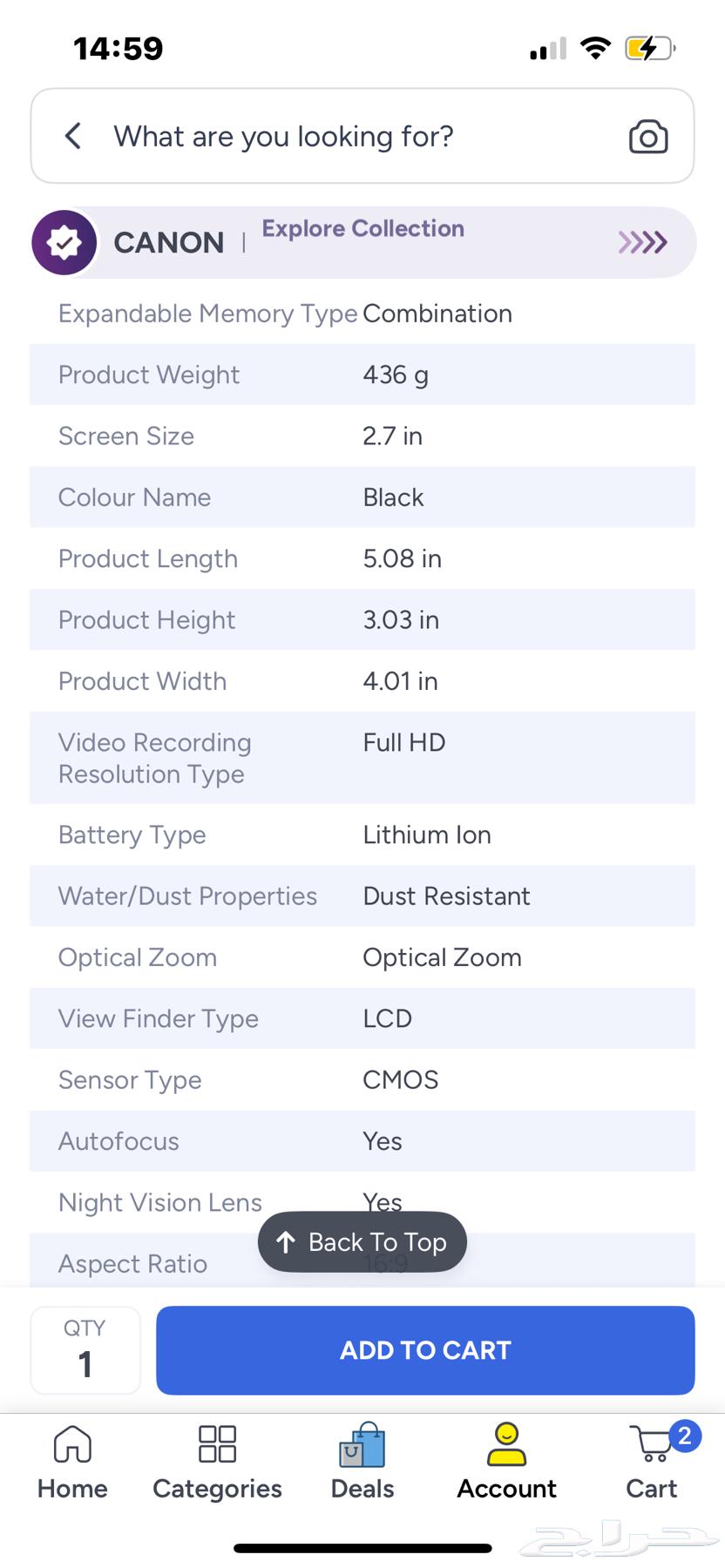 كاميرا كانون 4000D DSLR64575767286274112