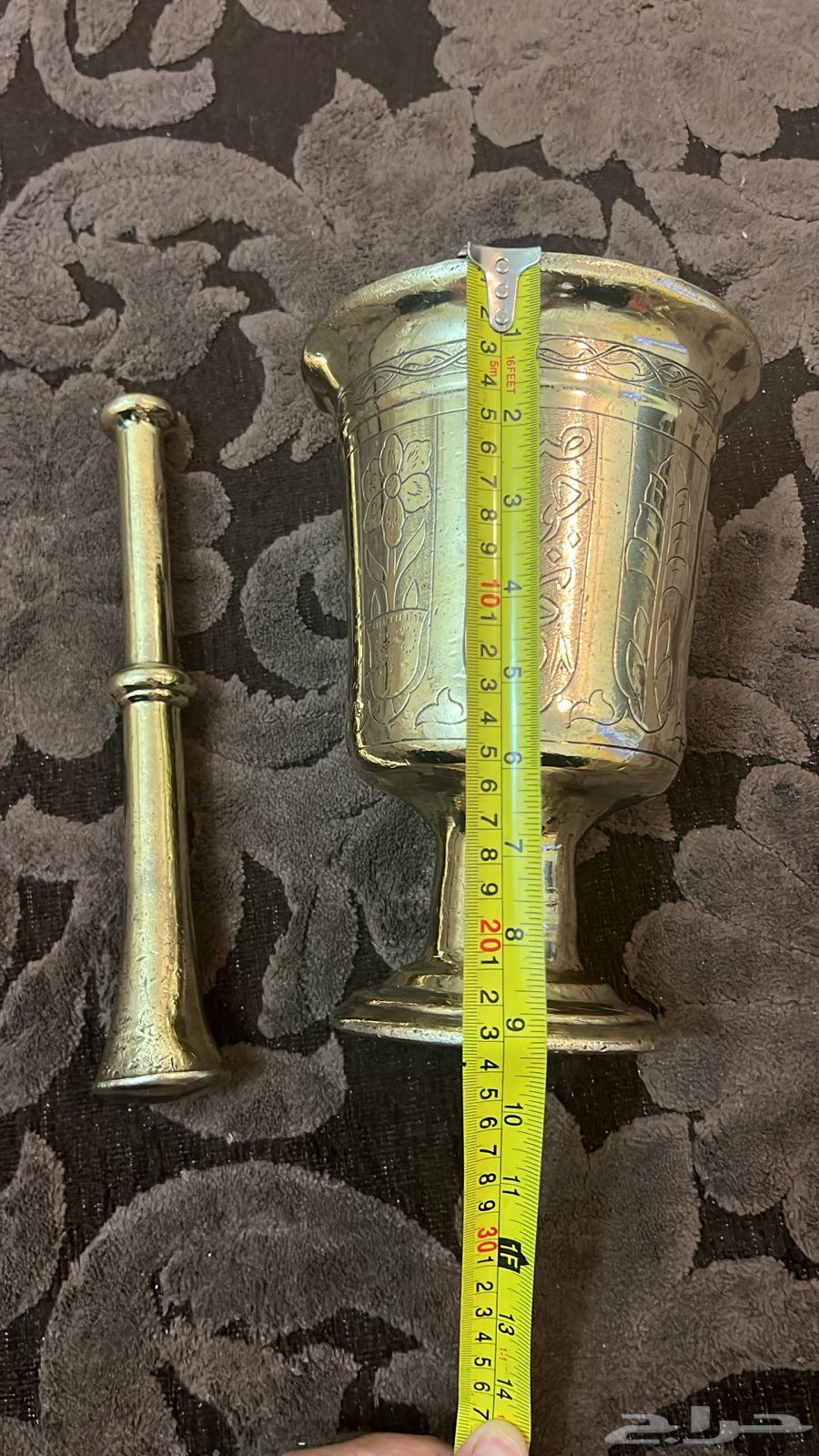 نجر جوبراني 23سم مترخ ومنقوش64572691706114112