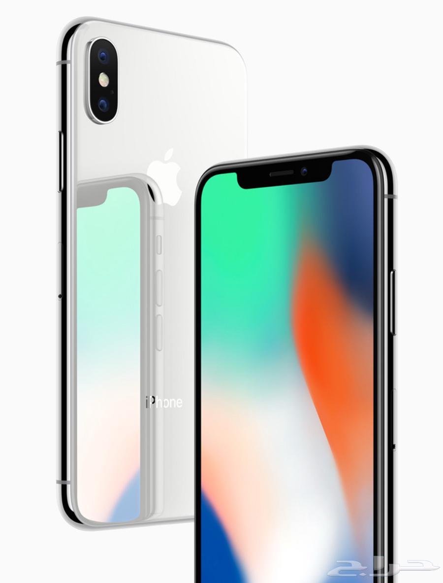 ايفون اكس ابيض مستخدم مع الكرتون64579225298051110