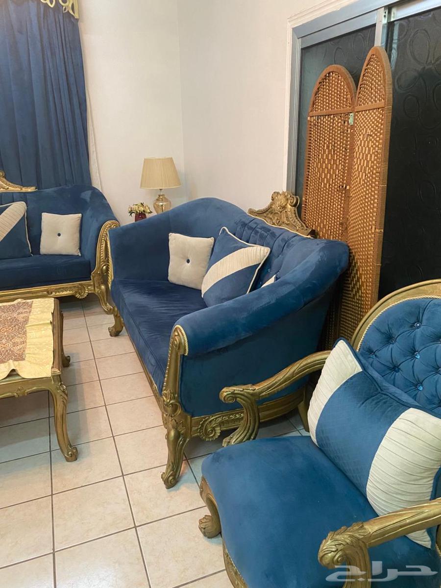 كنب كلاسيكي ثلاثيه قنائيه ومفردتين مع ستاره والطولات64572677547521112