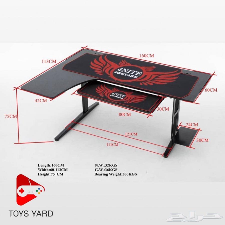 كرسي قيمينق بسماعات   طاولة قيمينق حرفL64581787317251110