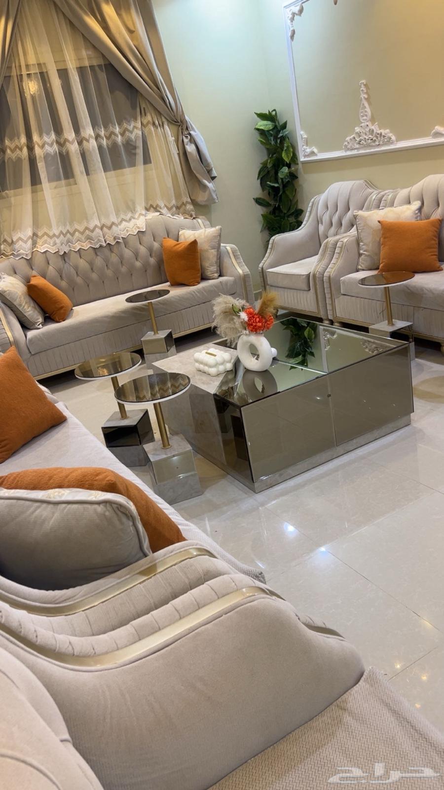 كنب اخو الجديد مع طاولات جديده64585380782851113