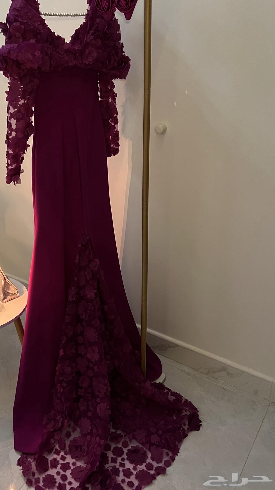 فستان سهره من مصممه لبس مره وحده64580116456195113