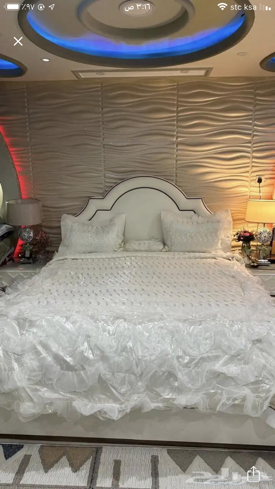 مفرش سرير تركي نفرين للبيع جديد ماستخدم ابد الون سكري64580500042242110