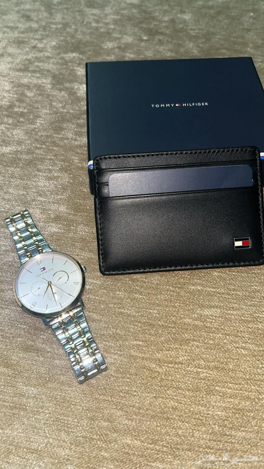 ساعة وا محفضة تومي اصليه Original Tommy watch and wallet64588743909250111