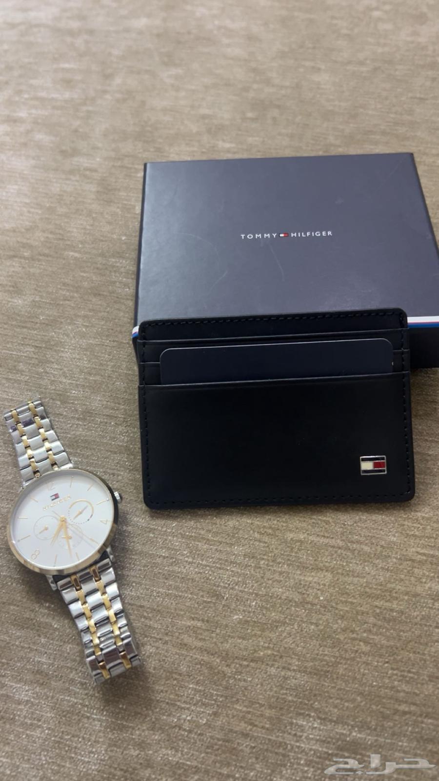 ساعة وا محفضة تومي اصليه Original Tommy watch and wallet64588743909250110