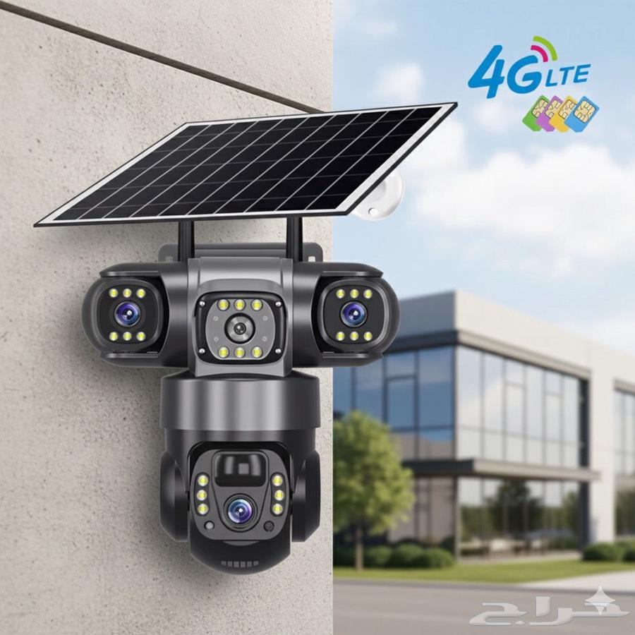 Solar-powered three-lens camera with chip system64583696759683114