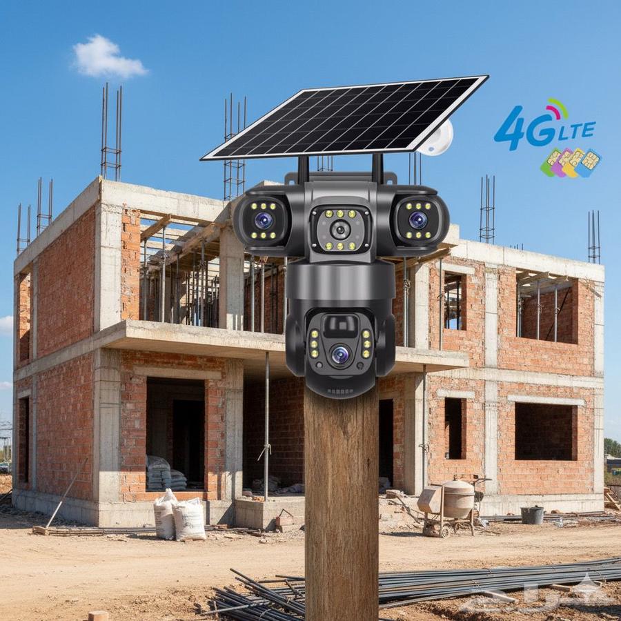 Solar-powered three-lens camera with chip system64583696759683111