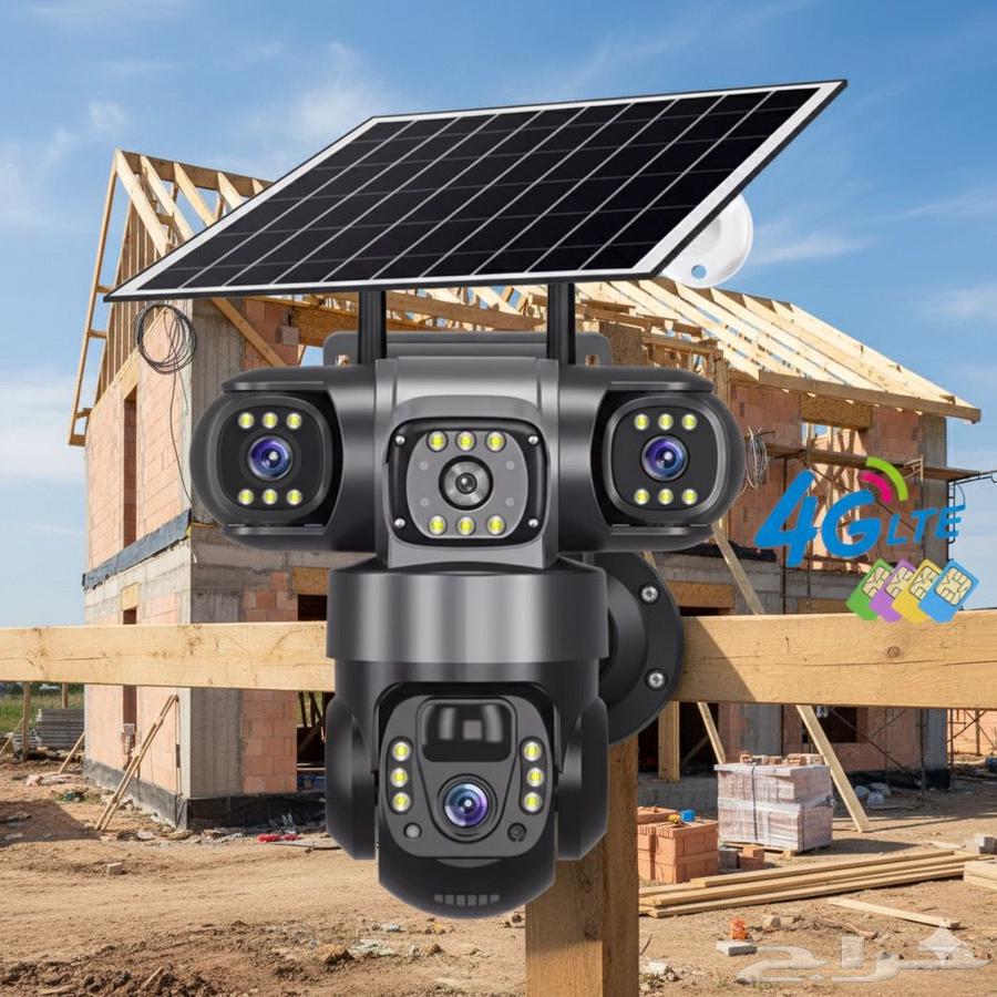 Solar-powered three-lens camera with chip system64583696759683113