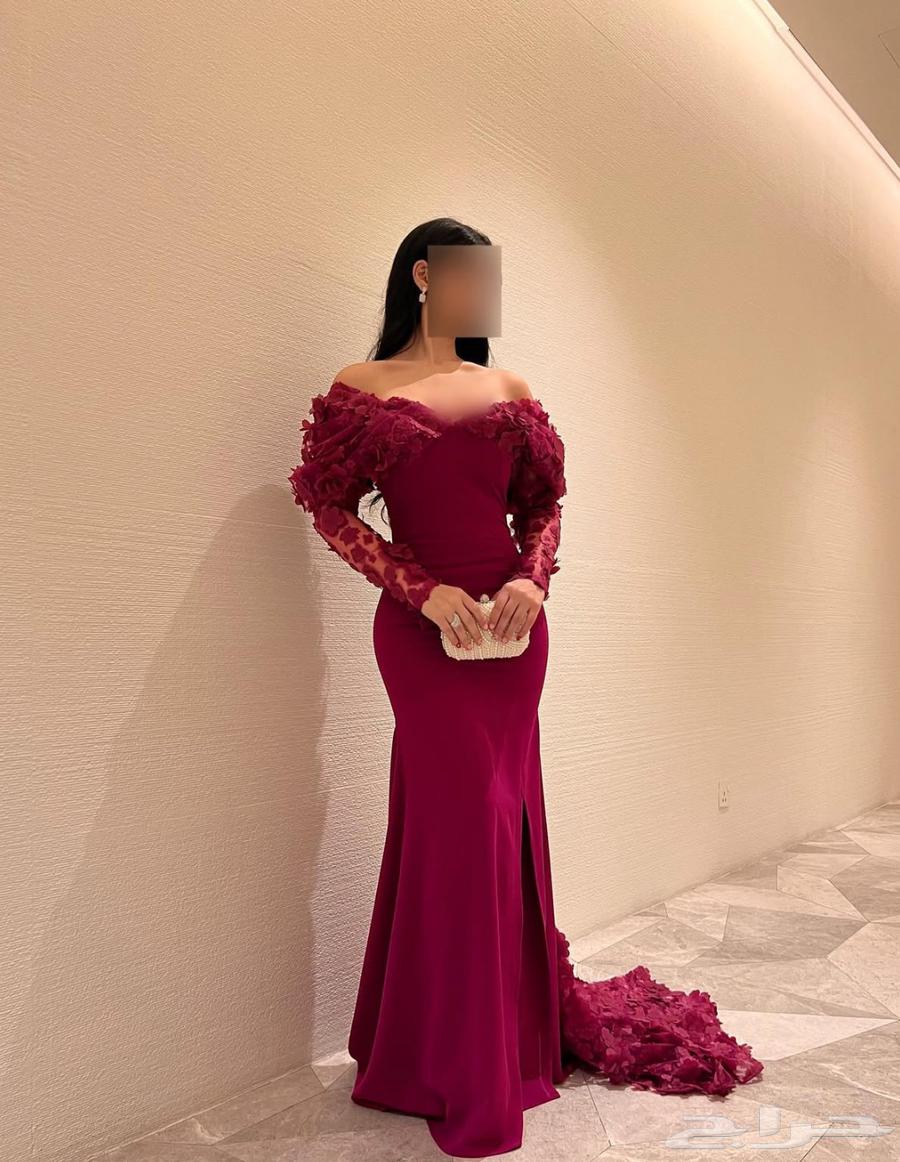 فستان سهره من مصممه لبس مره وحده64580116456195110