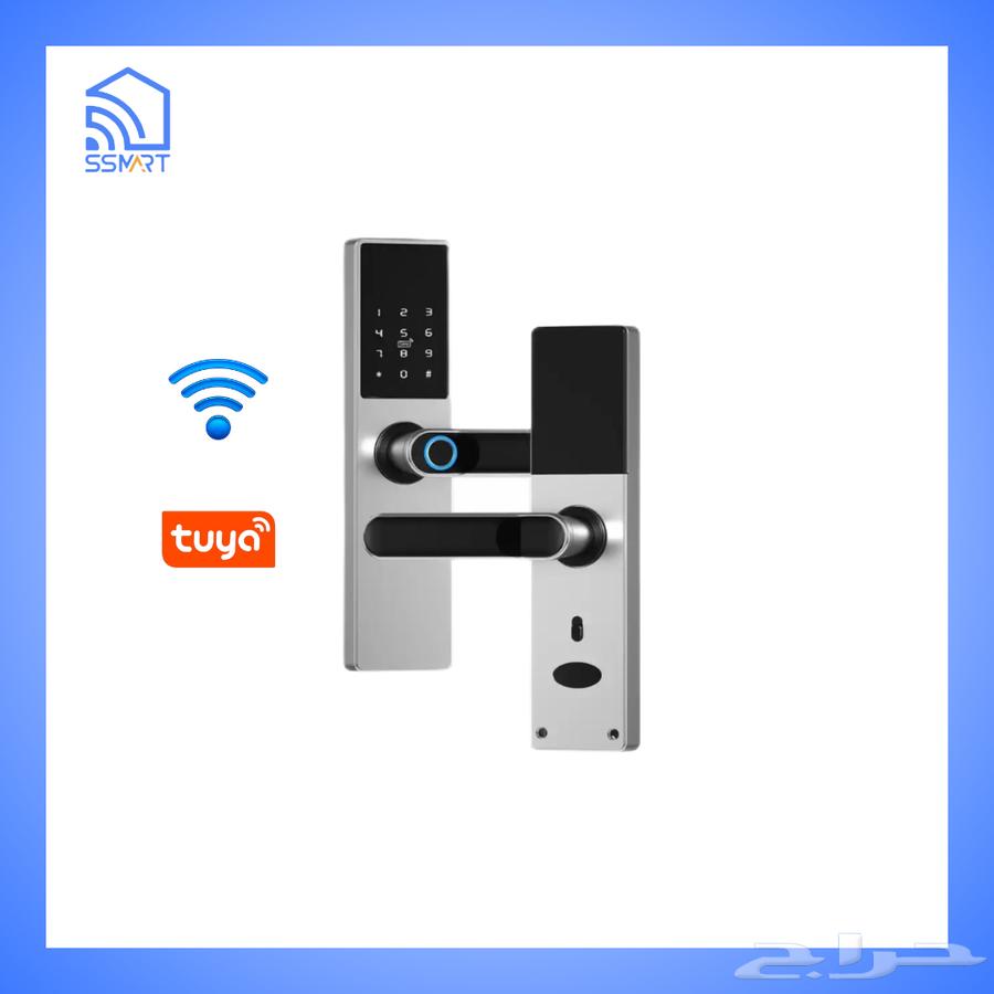 قفل ذكي للشقق والغرف واي فاي لون فضي متوفر تركيب مع الضمان64580540945539110