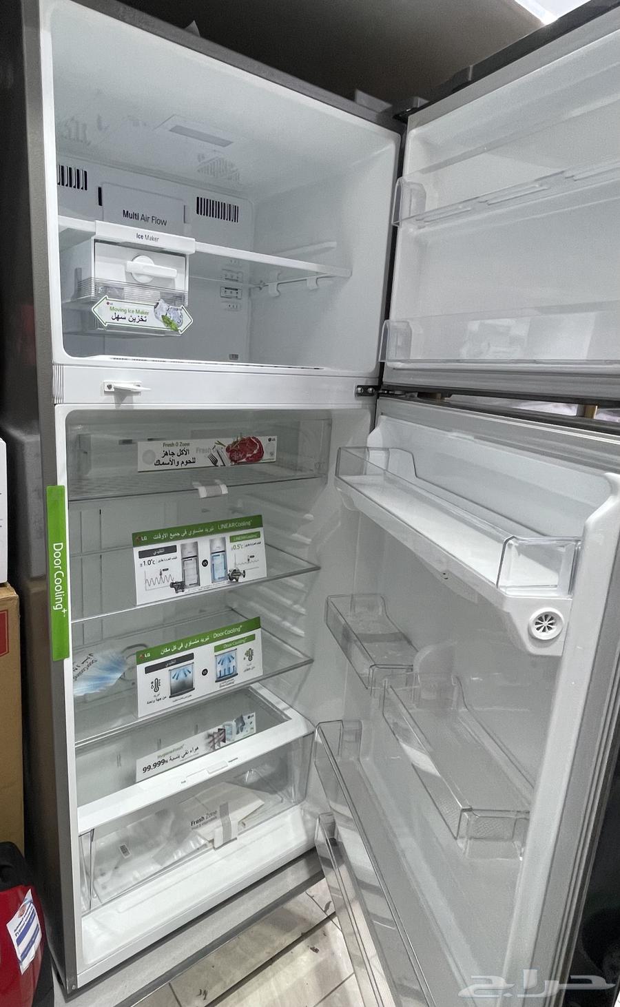 ثلاجة ال جي جديده حق العرض فقط بدون كرتون وبسعر عرض64580157479426111