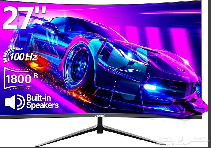 Gawfolk 27 Inch 1800R 100Hz Curved Computer Monitor64577261889411110