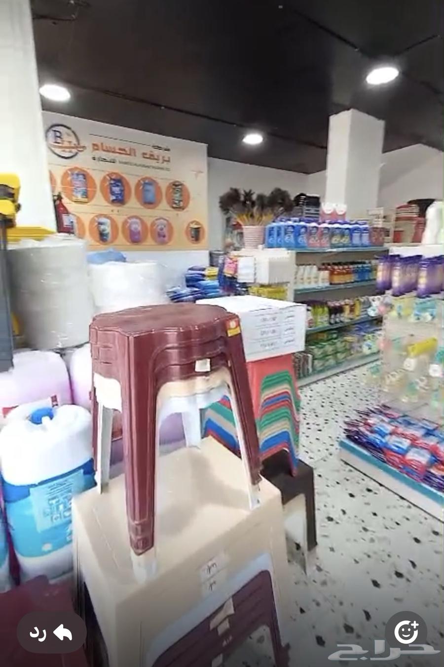 محل تجاري ( معرض بلاستيك و منظفات و ورقيات ) للتقبيل64146157956738111