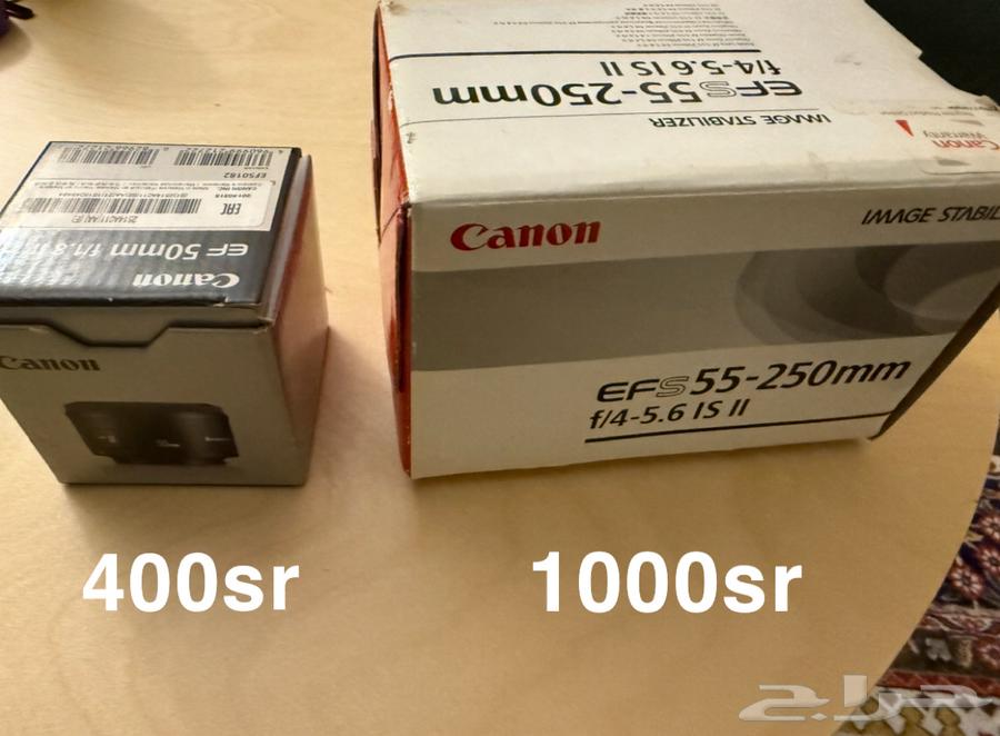 عدستين كاميرا كانون مستعمل استعمال نظيف السعر قابل للتفاوض64580458646018110