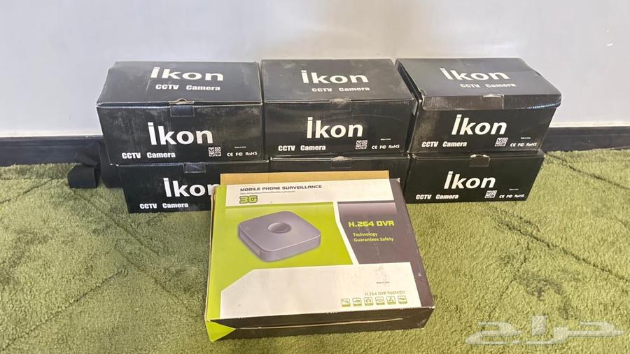 كميرا خارجيه وداخليه 6حبات مع الرسيفر64585720467458113