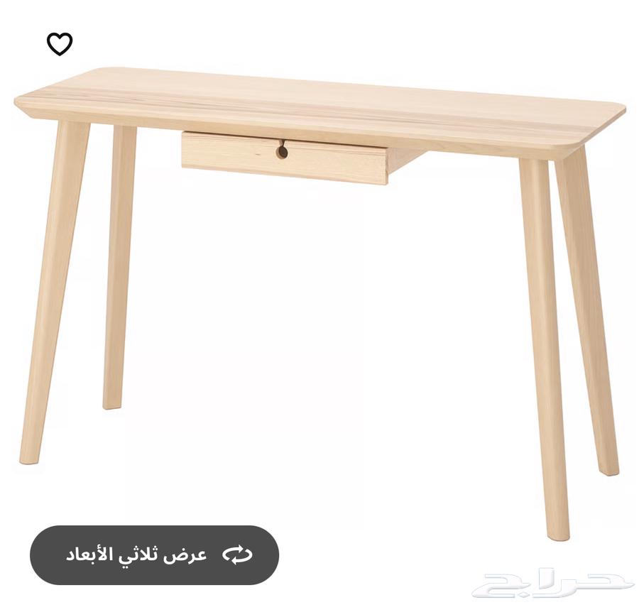 طاولة مكتب وكرسي من ايكيا64586326707587110