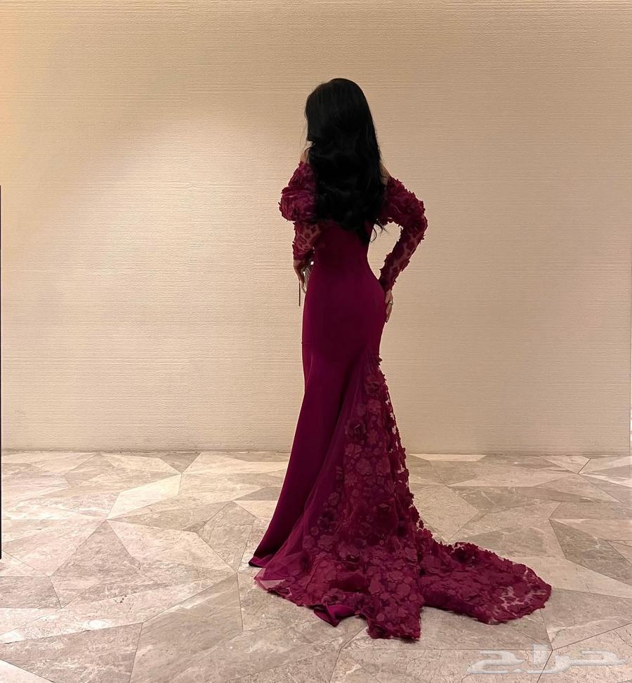 فستان سهره من مصممه لبس مره وحده64580116456195111