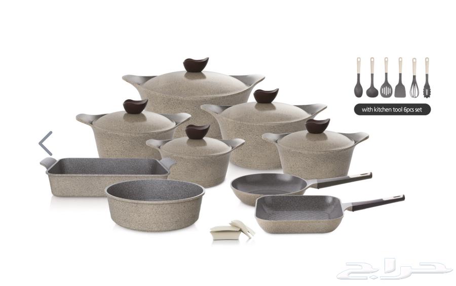 اطقم نيوفلام كوري جرانيت اكستريما وايني 14قطعه و20قطعه جديد64582597527937112