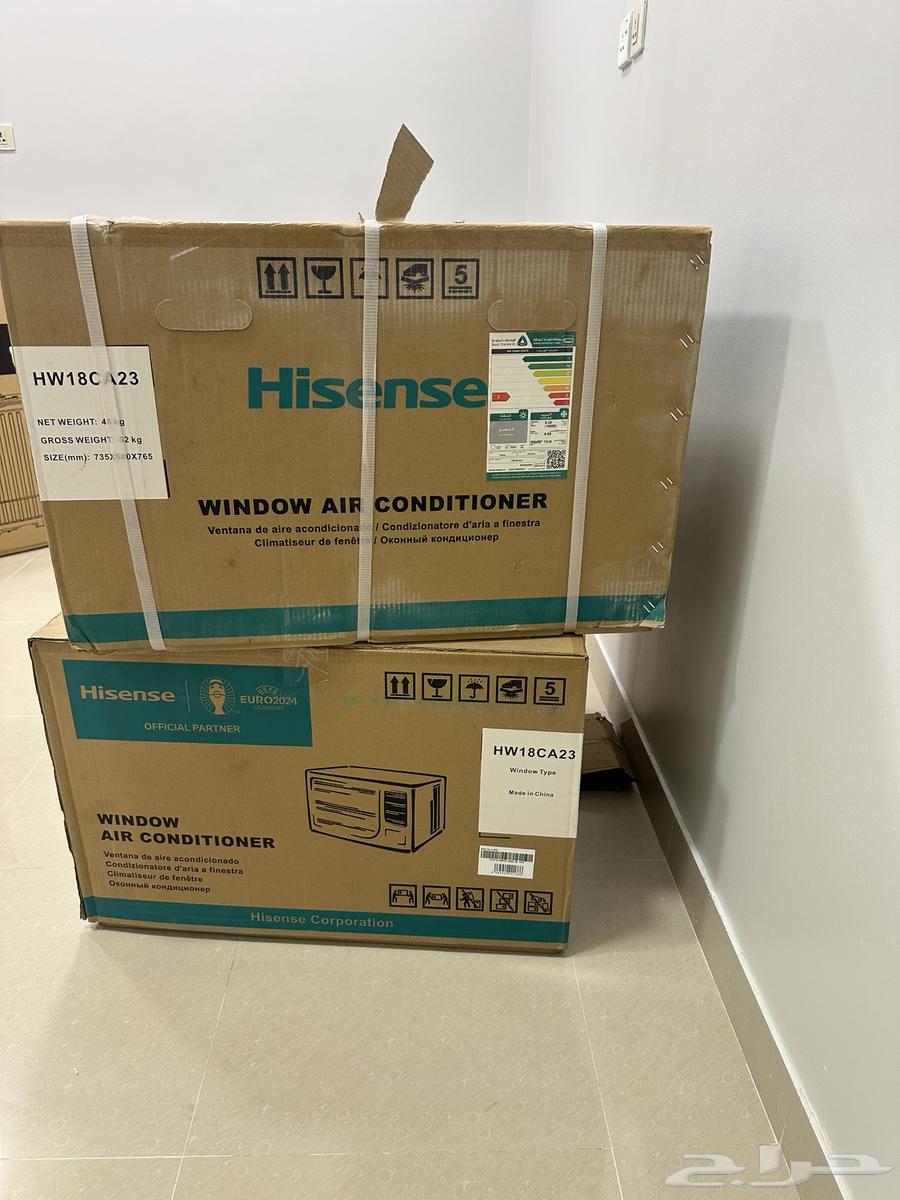 2 new Haier window air conditioners, one and a half ton, cooling only64583909079811110