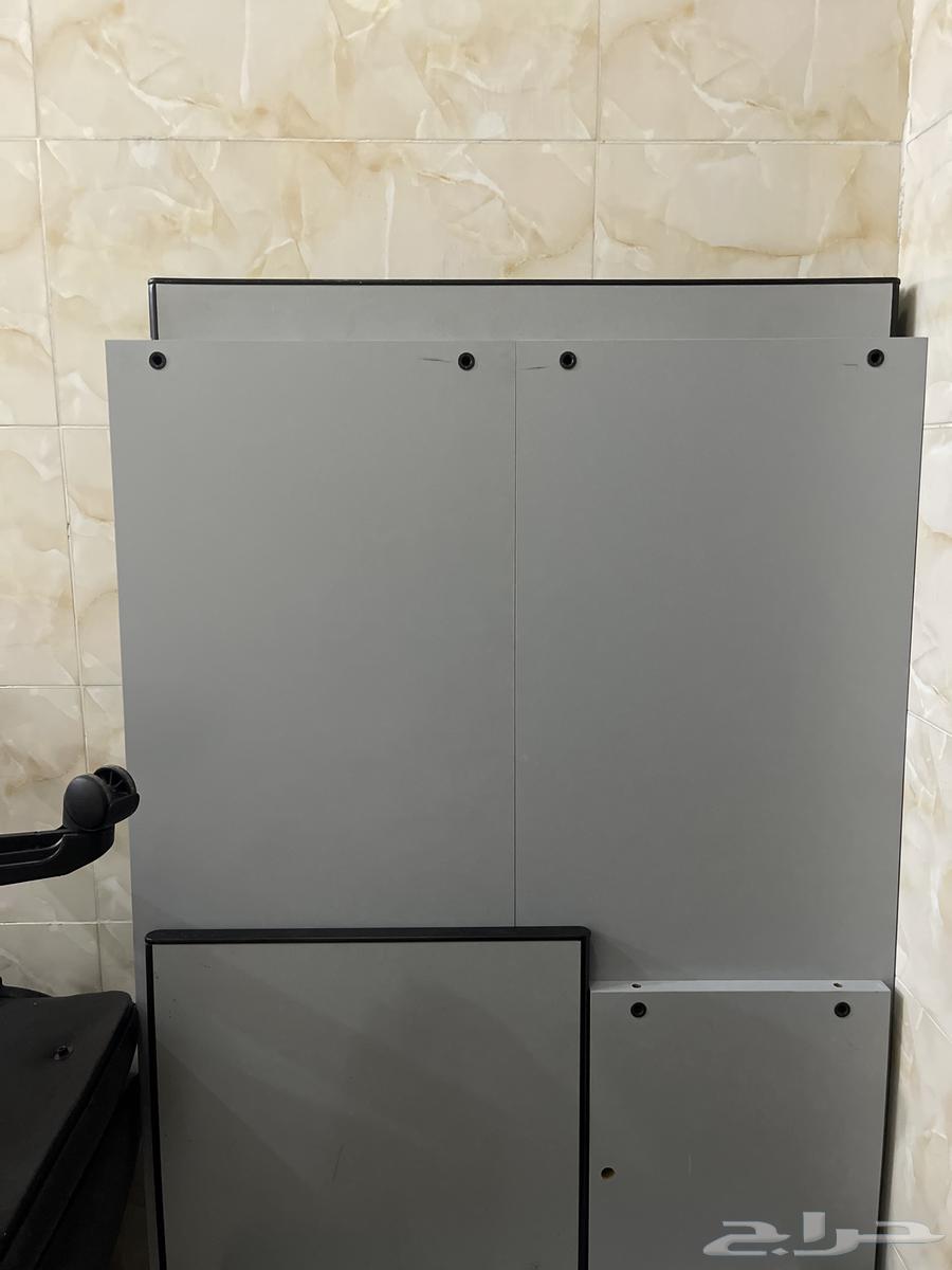 Three desks with drawers, two rolling chairs and two fixed chairs for full sale64586874334209113